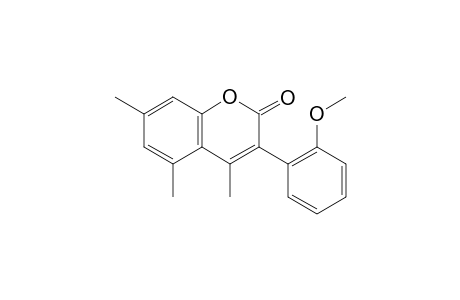 3-(2-Methoxyphenyl)-4,5,7-trimethyl-2H-chromen-2-one