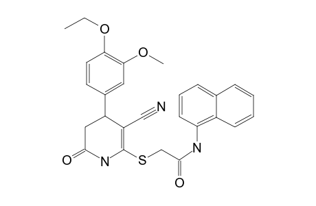 2-[[5-cyano-4-(4-ethoxy-3-methoxy-phenyl)-2-keto-3,4-dihydro-1H-pyridin-6-yl]thio]-N-(1-naphthyl)acetamide