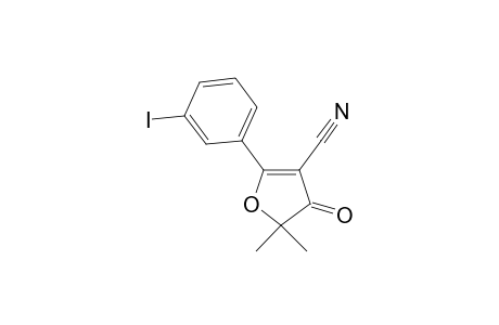 2-(3-Iodophenyl)-5,5-dimethyl-4-oxo-4,5-dihydro-3-furancarbonitrile