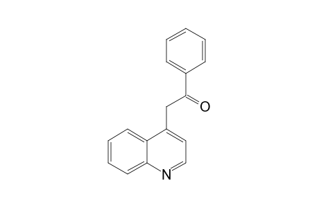 4-PHENACYLQUINOLINE;KETO-FORM