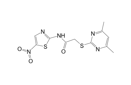 2-(4,6-Dimethyl-pyrimidin-2-ylsulfanyl)-N-(5-nitro-thiazol-2-yl)-acetamide