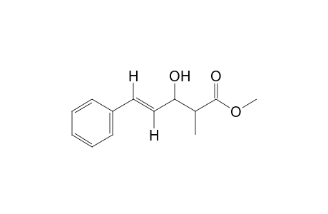 trans-3-Hydroxy-2-methyl-5-phenyl-4-pentenoic acid, methyl ester