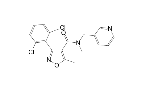 3-(2,6-Dichlorophenyl)-N,5-dimethyl-N-(3-pyridinylmethyl)-4-isoxazolecarboxamide