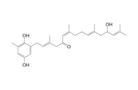 2-[(2'E,6'Z,10'E)-5'-Oxo-13'-hydroxy-3',7',11',15'-tetramethylhexadeca-2',6',10',14'-tetraenyl]-6-methylhydroquinone