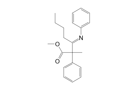 Methyl 2-methyl-2-phenyl-3-phenyliminoheptanoate