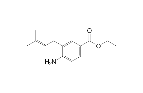 4-Amino-3-(3-methylbut-2-enyl)benzoic acid ethyl ester