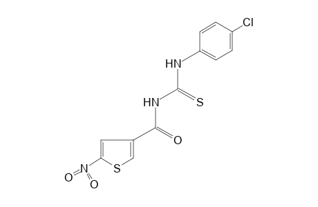 1-(p-chlorophenyl)-3-(5-nitro-3-thenoyl)-2-thiourea