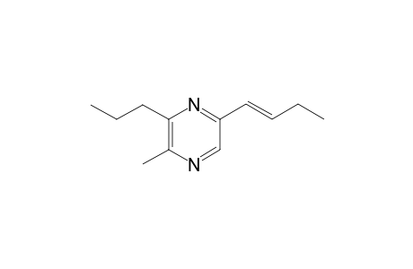 2-(1-but-1-enyl)-5-methyl-6-propylpyrazine (Z and E)