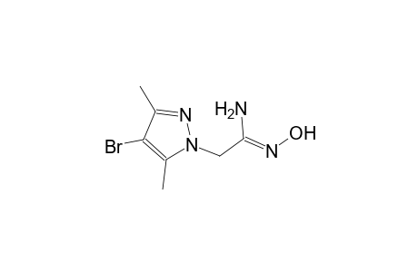 (1Z)-2-(4-bromo-3,5-dimethyl-1H-pyrazol-1-yl)-N'-hydroxyethanimidamide