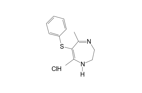 2,3-dihydro-5,7-dimethyl-6-(phenylthio)-1H-1,4-diazepine, monohydrochloride