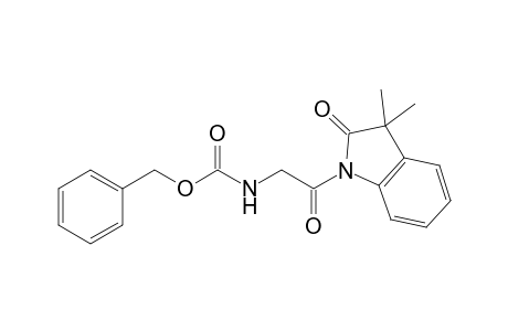 Benzyl [[(3,3-dimethyl-2-oxo-1-indolinyl)carbonyl]methyl]carbamate