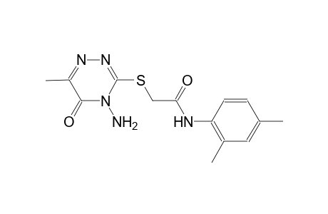 2-[(4-amino-6-methyl-5-oxo-4,5-dihydro-1,2,4-triazin-3-yl)sulfanyl]-N-(2,4-dimethylphenyl)acetamide