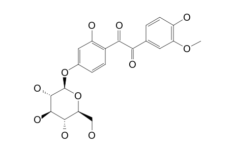 SOPHODIBENZOSIDE_K;2',4''-DIHYDROXY-3''-METHOXYDIBENZOYL-4'-O-BETA-D-GLUCOPYRANOSIDE