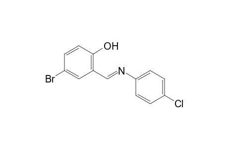 4-bromo-2-[N-(p-chlorophenyl)formimidoyl]phenol