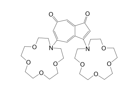 3,5-Bis(aza-15-crown-5)-1,7-azulenequinone