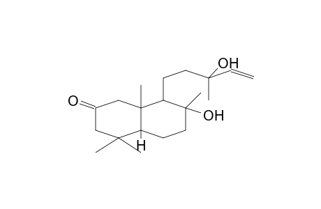 2-NAPHTALENONE, DECAHYDRO-7-HYDROXY-8-(3-HYDROXY-3-METHYL-4-PENTENYL)-4,4,7,8a-TETRAMETHYL-