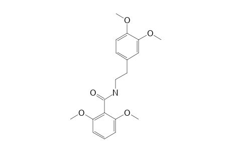 2,6-dimethoxy-N-(3,4-dimethoxyphenethyl)benzamide