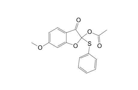 2-Acetoxy-6-methoxy-2-(phenylthio)benzofuran-3(2H)-one