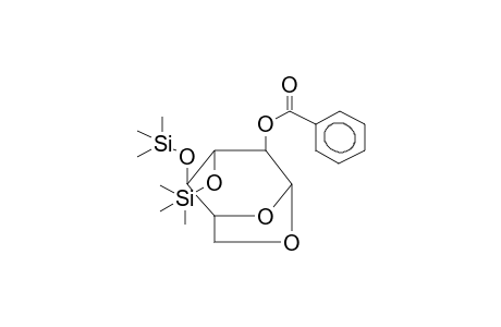 2-O-BENZOYL-3,4-DI-O-TRIMETHYLSILYL-1,6-ANHYDRO-BETA-D-GLUCOPYRANOSE