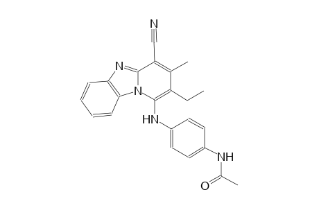 N-{4-[(4-cyano-2-ethyl-3-methylpyrido[1,2-a]benzimidazol-1-yl)amino]phenyl}acetamide