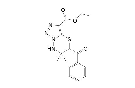 (5S)-Benzoyl-6,6-dimethyl-6,7-dihydro-5H-[1,2,3]triazolo[5,1-b][1,3,4]thiadiazine-3-carboxylic acid ethyl ester