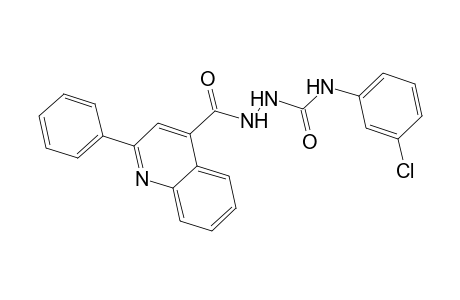 N-(3-chlorophenyl)-2-[(2-phenyl-4-quinolinyl)carbonyl]hydrazinecarboxamide