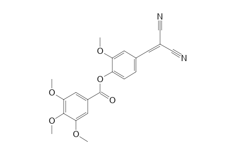 3,4,5-trimethoxybenzoic acid, ester with vanillylidenemalononitrile