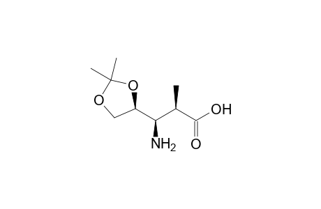 (2R,3R,4'S)-3-Amino-3-(2',2'-dimethyl-1,3'-dioxolan-4'-yl)-2-methylpropanoic acid