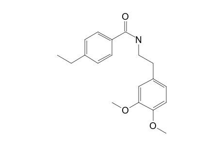 Benzamide,4-ethyl-N-(3,4-dimethoxyphenethyl)-