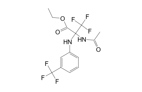 2-Acetamido-3,3,3-trifluoro-2-[3-(trifluoromethyl)anilino]propanoic acid ethyl ester