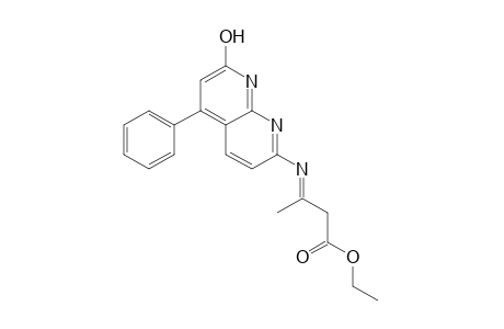 3-[(7-HYDROXY-5-PHENYL-1,8-NAPHTHYRIDIN-2-YL)IMINO]BUTYRIC ACID, ETHYL ESTER