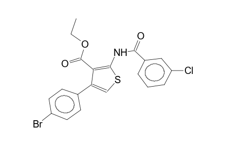 2-(3-chlorobenzamido)-3-ethoxycarbonyl-4-(4-bromophenyl)thiophene