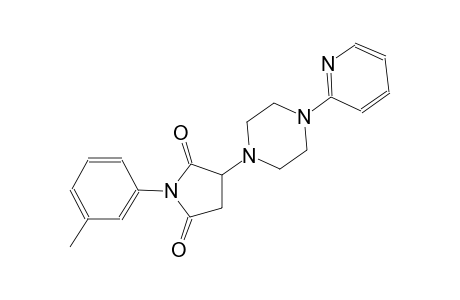 1-(3-methylphenyl)-3-[4-(2-pyridinyl)-1-piperazinyl]-2,5-pyrrolidinedione