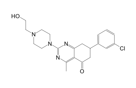 7-(3-chlorophenyl)-2-[4-(2-hydroxyethyl)-1-piperazinyl]-4-methyl-7,8-dihydro-5(6H)-quinazolinone