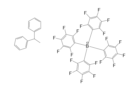 HCH2C+PH2;1,1-DIPHENYLETHYLIUM-TETRAKIS-(PENTAFLUOROPHENYL)-BORATE