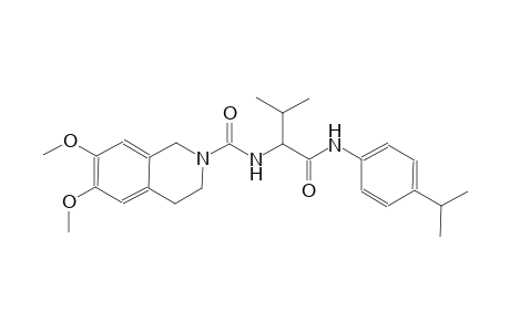 2(1H)-isoquinolinecarboxamide, 3,4-dihydro-6,7-dimethoxy-N-[(1S)-2-methyl-1-[[[4-(1-methylethyl)phenyl]amino]carbonyl]propyl]-