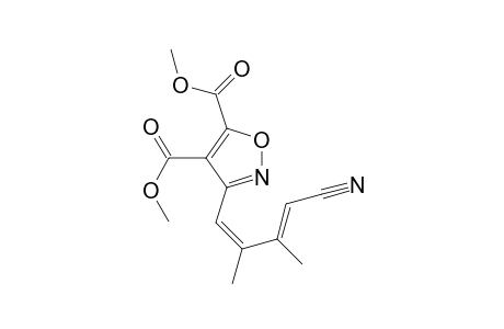 4,5-Isoxazoledicarboxylic acid, 3-(4-cyano-2,3-dimethyl-1,3-butadienyl)-, dimethyl ester