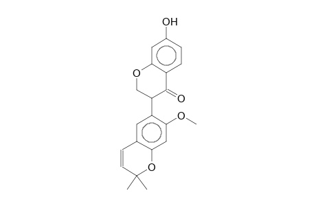 SIGMOIDIN-H;7-HYDROXY-2'-METHOXY-2'',2''-DIMETHYLPYRANO-[5'',6'':4',5']-ISOFLAVONE