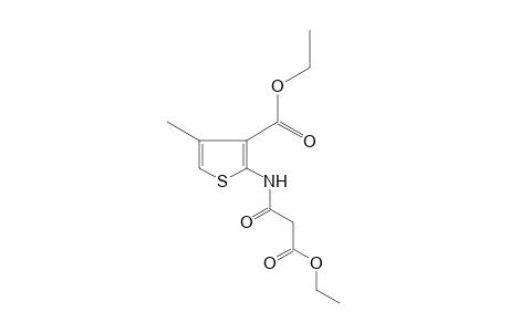 2-(2-carboxyacetamido)-4-methyl-3-thiophenecarboxylic acid, diethyl ester