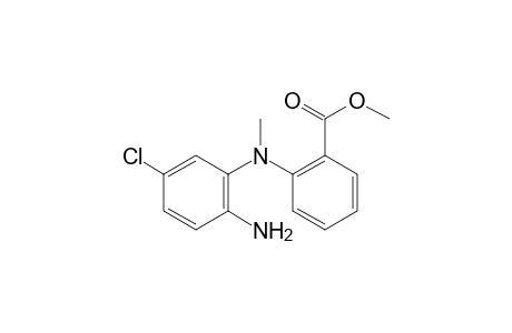 N-(2-amino-5-chlorophenyl)-N-methyanthranilic acid, methyl ester