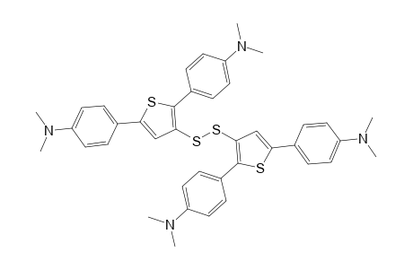 3,3'-Dithio-di[2",5"-bis(p-dimethylaminophenyl0thiophene]