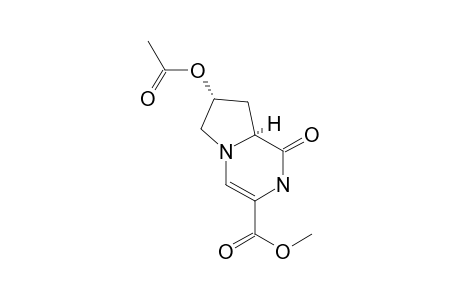 (7R,8aS)-7-acetoxy-1-keto-6,7,8,8a-tetrahydro-2H-pyrrolo[1,2-d]pyrazine-3-carboxylic acid methyl ester