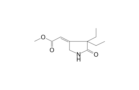 Methyl (2Z)-(4,4-diethyl-5-oxo-3-pyrrolidinylidene)ethanoate