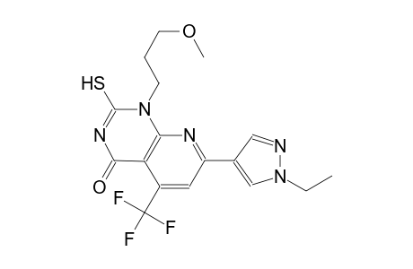 pyrido[2,3-d]pyrimidin-4(1H)-one, 7-(1-ethyl-1H-pyrazol-4-yl)-2-mercapto-1-(3-methoxypropyl)-5-(trifluoromethyl)-