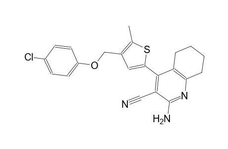 2-amino-4-{4-[(4-chlorophenoxy)methyl]-5-methyl-2-thienyl}-5,6,7,8-tetrahydro-3-quinolinecarbonitrile