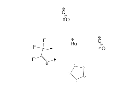 Ruthenium, dicarbonyl(.eta.5-2,4-cyclopentadien-1-yl)(1,2,3,3,3-pentafluoro-1-propenyl)-