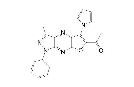 6-Acetyl-3-methyl-5-(pyrrol-1-yl)-1-phenyl-1H-furo[3,2-e]pyrazolo[3,4-b]pyrazine