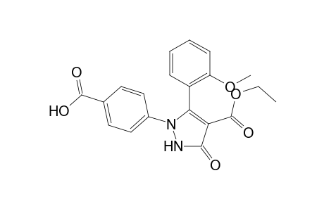 4-(5-(2-Methoxyphenyl)-4-(ethoxycarbonyl)-3-oxo-2,3-dihydropyrazol-1-yl)benzoic acid