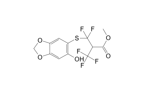 3,3-Difluoro-3-(6-hydroxy-benzo[1,3]dioxol-5-ylsulfanyl)-2-trifluoromethyl-propionic acid methyl ester