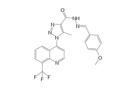 N-[1-(4-Methoxyphenyl)methylene]-1-[8-(trifluoro-methyl)quinolin-4-yl]-5-methyl-1H-1,2,3-triazole-4-carbohydrazide